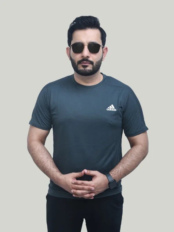 ADI Dri Fit – Grey Performance T-Shirt